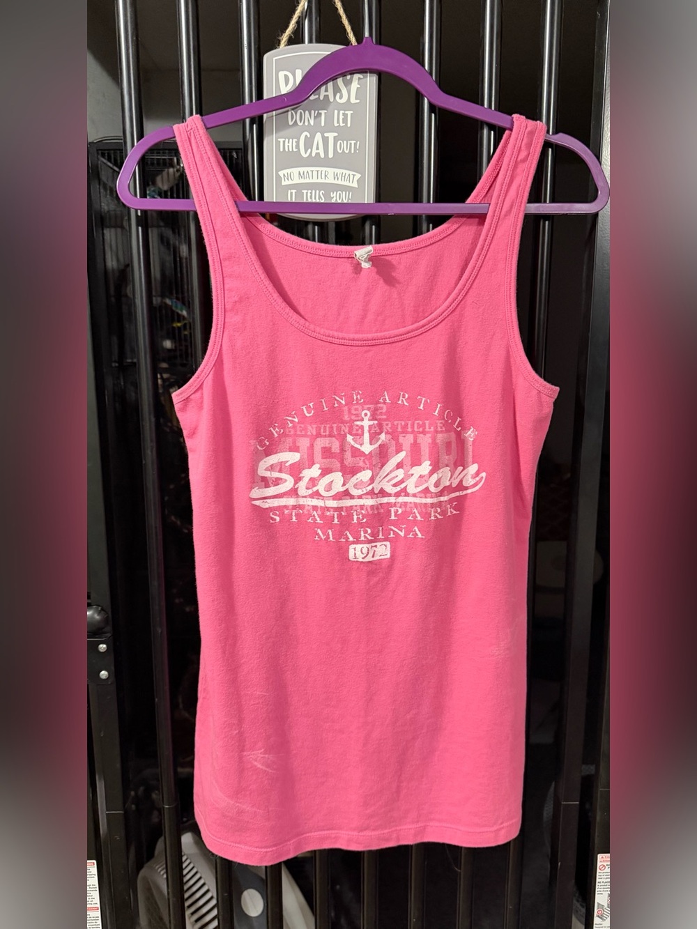 Pink Stockton Marina Graphic Tank Top